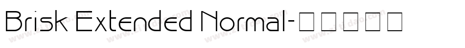 Brisk Extended Normal字体转换